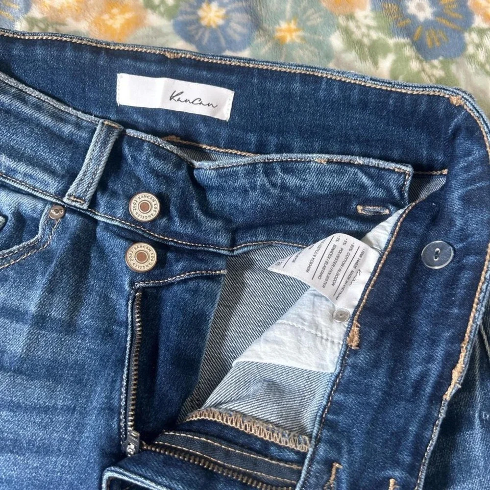 KanCan Blue distressed flare jeans women's 5/26 KC9340M - Picture 3 of 5